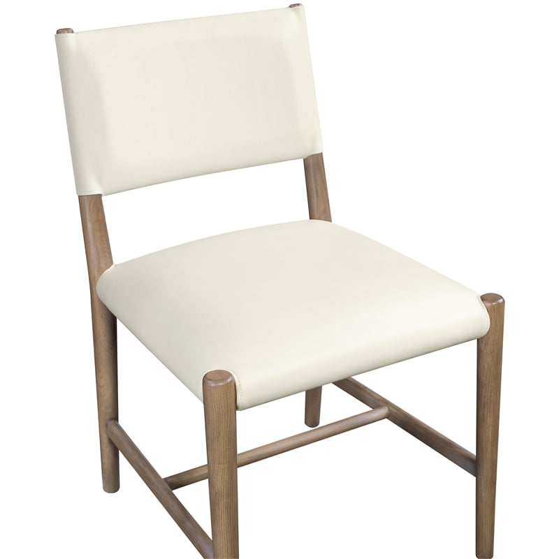 Meridian Furniture Andie Cream Vegan Leather Dining Chair (Set of 2)