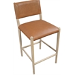 Meridian Furniture Andie Cognac Vegan Leather Counter Stool