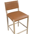 Meridian Furniture Andie Cognac Vegan Leather Counter Stool