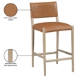 Meridian Furniture Andie Cognac Vegan Leather Counter Stool