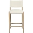 Meridian Furniture Andie Cream Vegan Leather Counter Stool