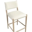 Meridian Furniture Andie Cream Vegan Leather Counter Stool