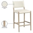 Meridian Furniture Andie Cream Vegan Leather Counter Stool