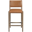 Meridian Furniture Andie Cognac Vegan Leather Counter Stool