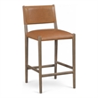 Meridian Furniture Andie Cognac Vegan Leather Counter Stool