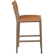 Meridian Furniture Andie Cognac Vegan Leather Counter Stool