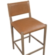 Meridian Furniture Andie Cognac Vegan Leather Counter Stool