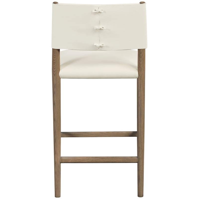 Meridian Furniture Andie Cream Vegan Leather Counter Stool