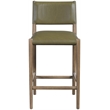 Meridian Furniture Andie Olive Vegan Leather Counter Stool