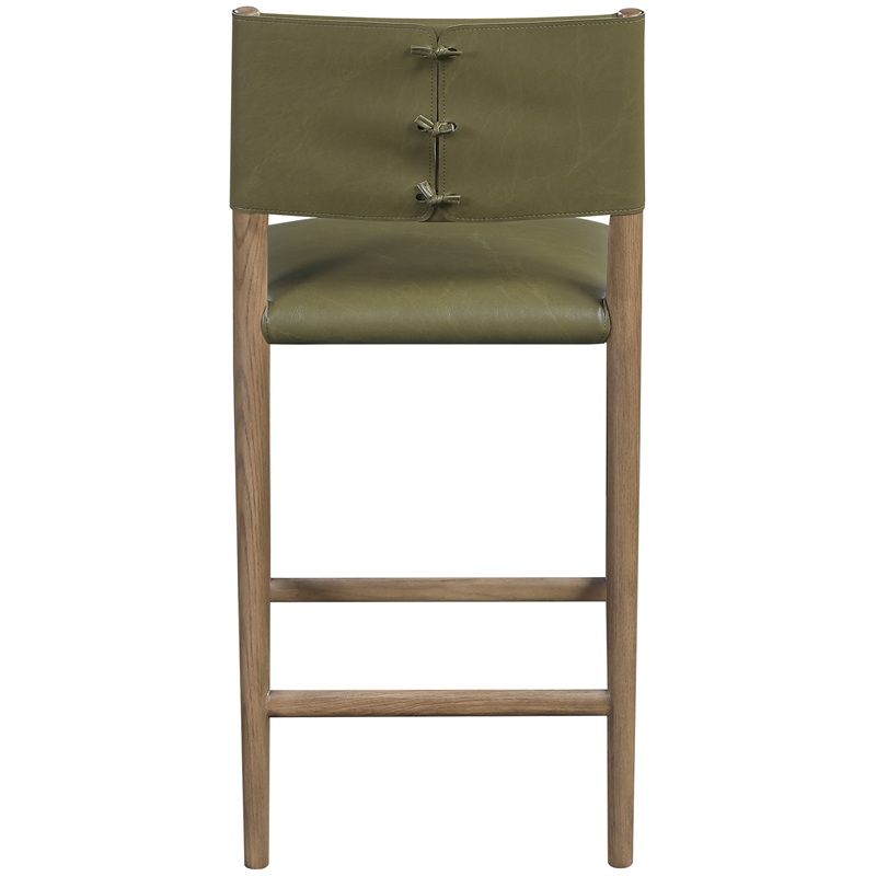 Meridian Furniture Andie Olive Vegan Leather Counter Stool
