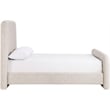 Meridian Furniture Fira Beige Linen Textured Fabric Queen Bed
