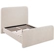 Meridian Furniture Fira Beige Linen Textured Fabric Queen Bed