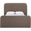 Meridian Furniture Fira Brown Linen Textured Fabric King Bed