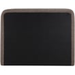 Meridian Furniture Fira Brown Linen Textured Fabric King Bed