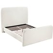 Meridian Furniture Fira Cream Linen Textured Fabric Full Bed