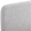 Meridian Furniture Fira Grey Linen Textured Fabric Twin Bed