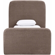 Meridian Furniture Fira Brown Chenille Fabric Twin Bed