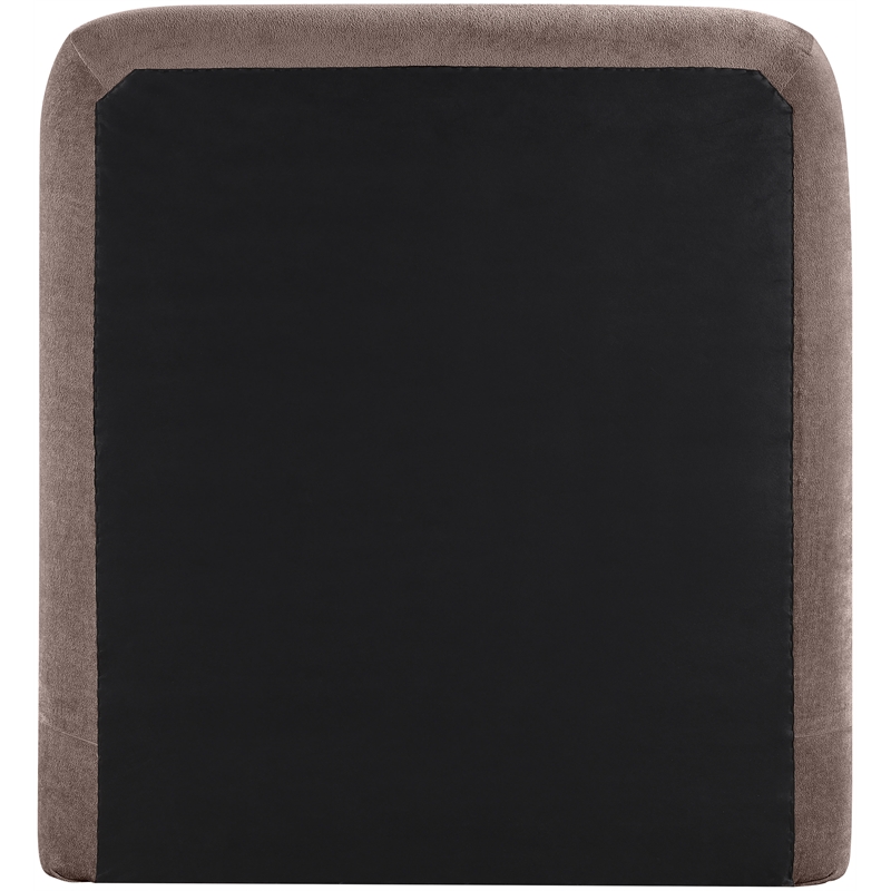 Meridian Furniture Fira Brown Chenille Fabric Twin Bed