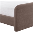 Meridian Furniture Fira Brown Chenille Fabric Twin Bed