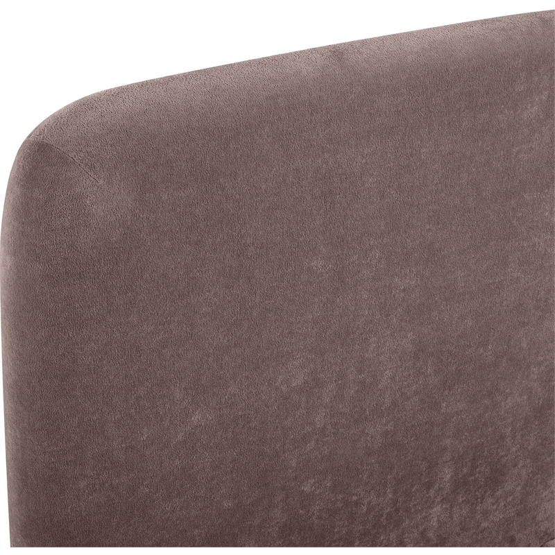 Meridian Furniture Fira Brown Chenille Fabric Twin Bed