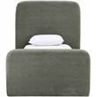 Meridian Furniture Fira Green Chenille Fabric Twin Bed