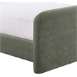 Meridian Furniture Fira Green Chenille Fabric Twin Bed