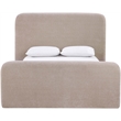 Meridian Furniture Fira Taupe Chenille Fabric Full Bed