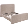 Meridian Furniture Fira Taupe Chenille Fabric Full Bed