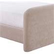 Meridian Furniture Fira Taupe Chenille Fabric King Bed