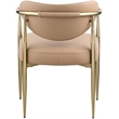 Meridian Furniture Virella Tan Vegan Leather Upholstered Dining Chair (Set of 2)
