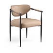 Meridian Furniture Virella Tan Vegan Leather Upholstered Dining Chair (Set of 2)