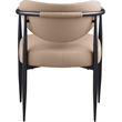 Meridian Furniture Virella Tan Vegan Leather Upholstered Dining Chair (Set of 2)