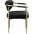 Meridian Furniture Virella Black Vegan Leather Dining Chair (Set of 2)