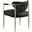 Meridian Furniture Virella Black Vegan Leather Dining Chair (Set of 2)