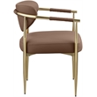 Meridian Furniture Virella Brown Vegan Leather Dining Chair (Set of 2)