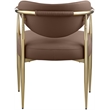 Meridian Furniture Virella Brown Vegan Leather Dining Chair (Set of 2)