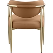 Meridian Furniture Virella Cognac Vegan Leather Dining Chair (Set of 2)