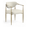 Meridian Furniture Virella Cream Vegan Leather Dining Chair (Set of 2)