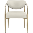 Meridian Furniture Virella Cream Vegan Leather Dining Chair (Set of 2)