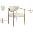 Meridian Furniture Virella Cream Vegan Leather Dining Chair (Set of 2)