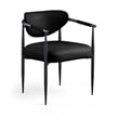 Meridian Furniture Virella Black Vegan Leather Dining Chair (Set of 2)