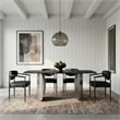 Meridian Furniture Virella Black Vegan Leather Dining Chair (Set of 2)