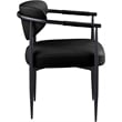 Meridian Furniture Virella Black Vegan Leather Dining Chair (Set of 2)