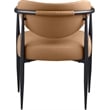 Meridian Furniture Virella Cognac Vegan Leather Dining Chair (Set of 2)