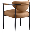 Meridian Furniture Virella Cognac Vegan Leather Dining Chair (Set of 2)