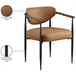 Meridian Furniture Virella Cognac Vegan Leather Dining Chair (Set of 2)