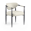 Meridian Furniture Virella Cream Vegan Leather Dining Chair (Set of 2)