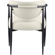Meridian Furniture Virella Cream Vegan Leather Dining Chair (Set of 2)