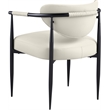 Meridian Furniture Virella Cream Vegan Leather Dining Chair (Set of 2)