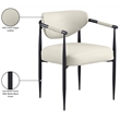 Meridian Furniture Virella Cream Vegan Leather Dining Chair (Set of 2)